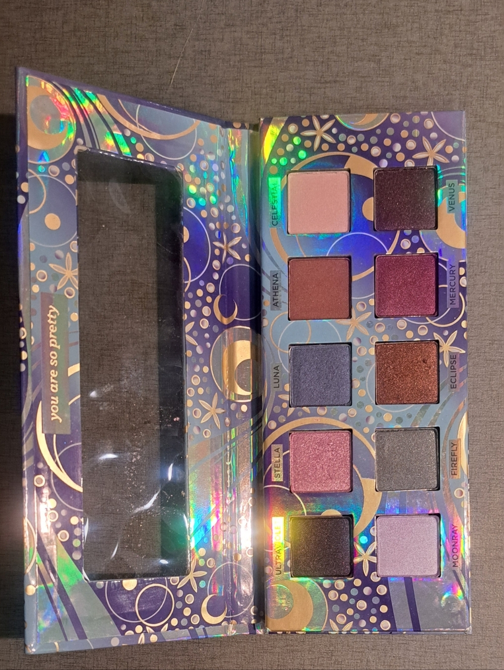 3 for $20 Pacifica Moonflower Otherworldly Eye Shadows - Purple, Gold